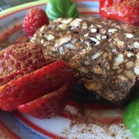 Portuguese chocolate ";salami"; at Arvore do Mundo in Porto