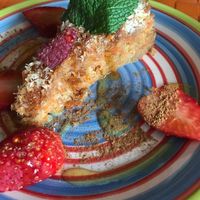 Best Carrot cake ever! at Arvore do Mundo in Porto