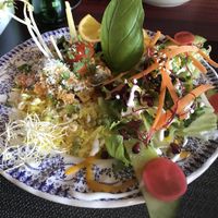 Tofu and coconut curry with rice and salad “ at Arvore do Mundo in Porto