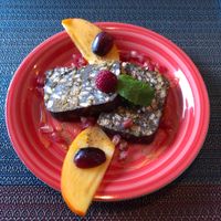 Dessert at Arvore do Mundo in Porto