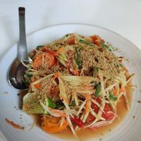 Papaya salad at Ama Vegan Kitchen in Chiang Mai
