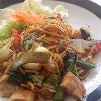 The noodles were so nice that we ordered the same dish the second time we were there. at Ama Vegan Kitchen in Chiang Mai