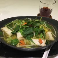 Noodle soup at Ama Vegan Kitchen in Chiang Mai