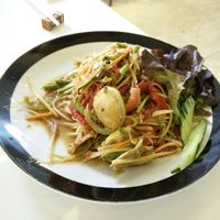 Som tum Laos at Ama Vegan Kitchen in Chiang Mai