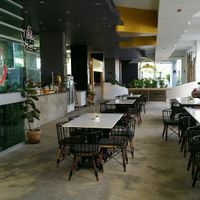 inside seating at Ama Vegan Kitchen in Chiang Mai