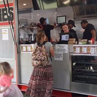 Friendly staff at Lord of the Fries - Britomart in Auckland