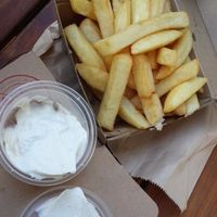 Fries with vegan aioli sauce at Lord of the Fries - Britomart in Auckland