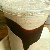 Yummy vegan oreo milkshake. Not thick enough, but tastes good. at Lord of the Fries - Britomart in Auckland