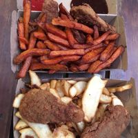Chick’n tenders and fries at Lord of the Fries - Britomart in Auckland