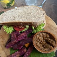 Pulled pork sandwich  at The Banyan Tree in 