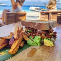 Jackfruit BBQ sandwich at The Banyan Tree in 