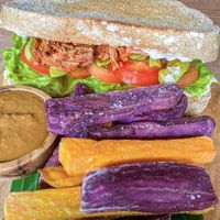 Vegan Pulled Jackfruit Sandwich   at The Banyan Tree in 