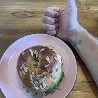 Vegan bagel   at The Banyan Tree in 
