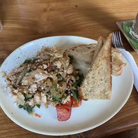 Scrambled tofu  at The Banyan Tree in 
