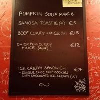 menu changes daily at Pomodoro's in Antibes