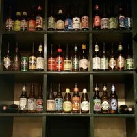 nice selection of beer at Pomodoro's in Antibes