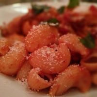 Pasta at Pomodoro's in Antibes