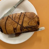 Vegan pan au chocolat. It’s not gluten-free ! at Confitería Maiquez in Murcia
