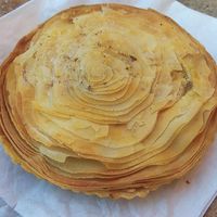 Pastel de 'carne' at Confitería Maiquez in Murcia