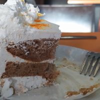 Tarta de zanahoria veg at Confitería Maiquez in Murcia