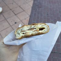 Vegan ham & cheese napolitana  at Confitería Maiquez in Murcia