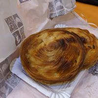 traditional "meat" pastry at Confitería Maiquez in Murcia