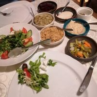 Beginning of the vegan mezze (there was coming much, much more) at Windmill Restaurant in Paphos