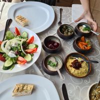 Vegan mezze! at Windmill Restaurant in Paphos