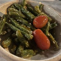 Garlic green beans   at Windmill Restaurant in Paphos