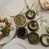 Part of the vegan mezze (there was much more to come)  at Windmill Restaurant in Paphos