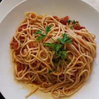 Vegan/gluten free pasta at Windmill Restaurant in Paphos