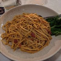Spaghetti which I added vegan cheese to after at Windmill Restaurant in Paphos