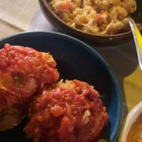 Fasting tomatoes with rice   at Windmill Restaurant in Paphos