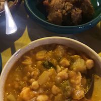 Mixed vegetables and chickpeas   at Windmill Restaurant in Paphos