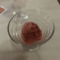 Cherry ice creamm  at Windmill Restaurant in Paphos