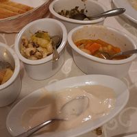 The last lot of dishes in the vegan meze, couldn't manage much as so many dishes preceded these at Windmill Restaurant in Paphos