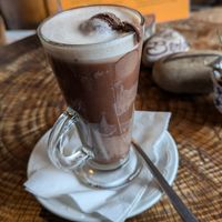 iced coffee with vegan chocolate ice cream at The Grain Mill - Organic Bistro and Shop in Knysna