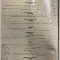 Menu  at The Indian Kitchen  in Amstelveen