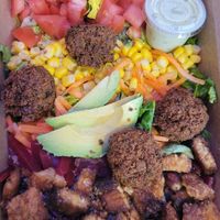 Goddess Salad with added falafel at BHeavenly - Food Trailer in Eugene