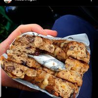 Sticky hot cross bagels for Easter at Bury Me Standing  in Hobart