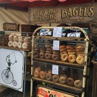 Their stand at the market. at Bury Me Standing  in Hobart