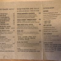 Menu at Bury Me Standing  in Hobart