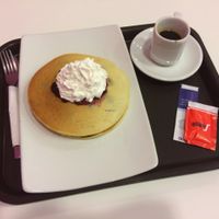 Double blueberry pancake. at Tweny Leaf in Lisbon