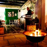 Fire pit at The Little Shop of Plenty in Maylands