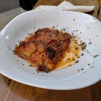 Quite oily eggplant at La Tavernaire in Valencia