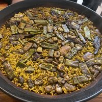 vegan paella  at La Tavernaire in Valencia
