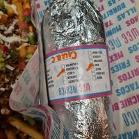 Vegan chicken burrito at WeeMexico in Dundee