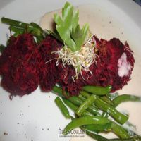 beet patties at Aed Restaurant in Tallinn