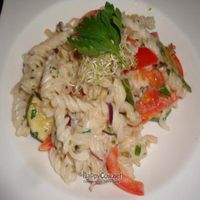 rice fusilli pasta at Aed Restaurant in Tallinn