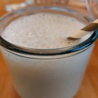 Lassi rose at Les P'tits Poissons Verts in Nimes